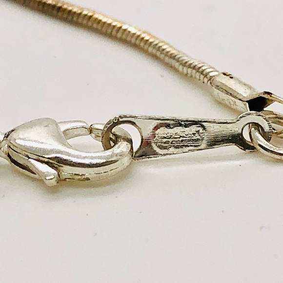 Vintage Raw Citrine Crystal Pendant Silver Necklace - Picture 2 of 15